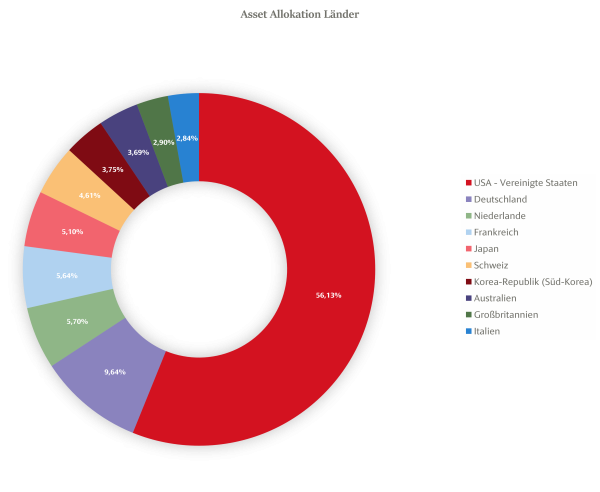 So könnte eine Diversifikation in der Assetklasse „Aktien“ aussehen